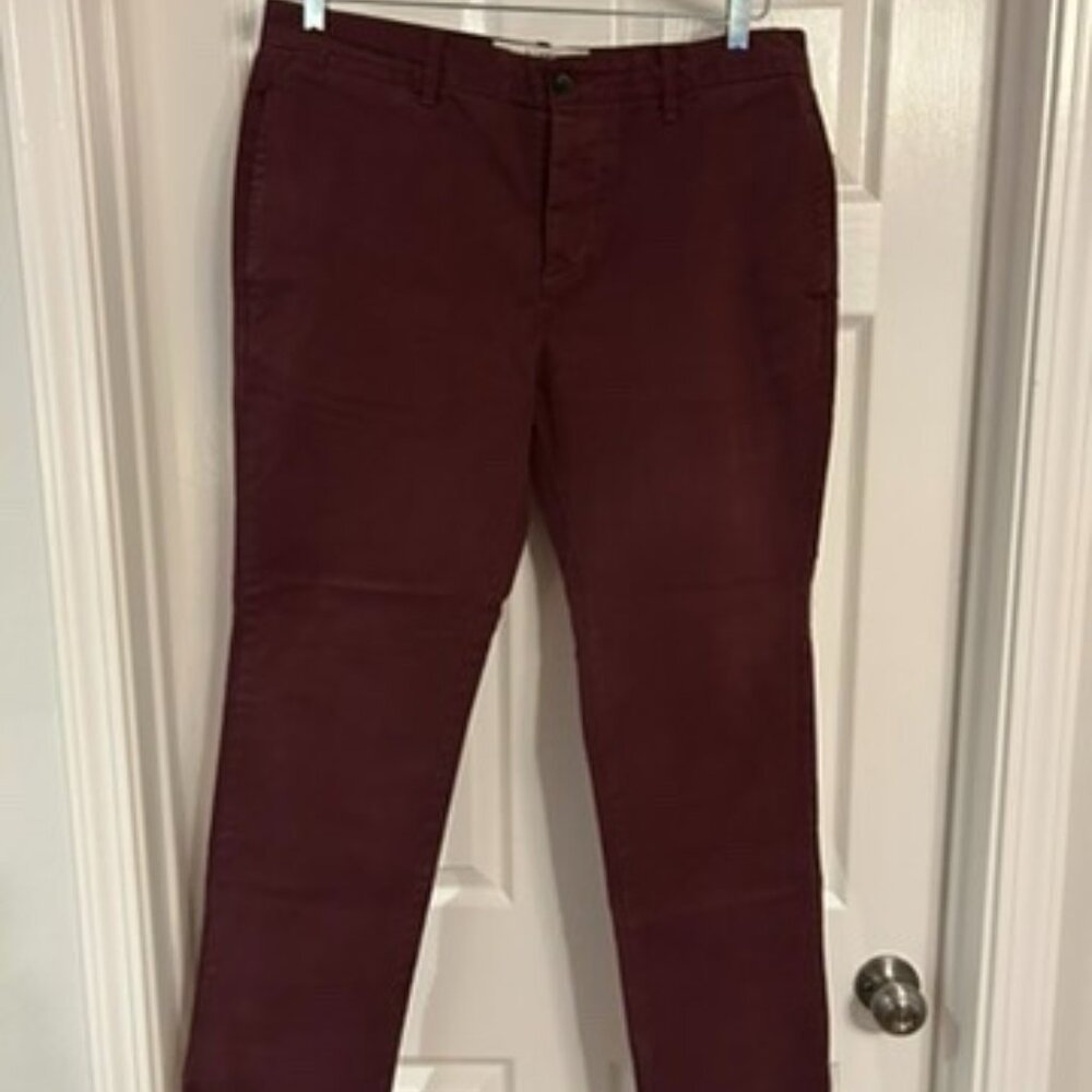 Jack Wills Size W35 Maroon Chinos